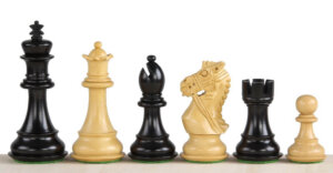 Kings Bridal Ebonised 3,75'' chess pieces