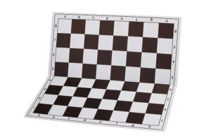 Plastic folding chessboard 4+, white and black