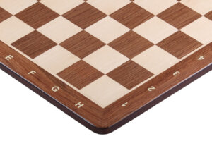 Chess board No. 5+ (with description) paduk/ maple (marquetry) - round corners