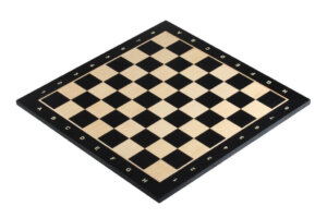 Chess board no. 4+ (with description) ebony (marquetry)