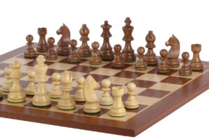 Tournament chess set No. 6 - 58mm board + German Knight 3.75" figures