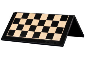 Folding chess board No. 5 (without description) ebony (marquetry)