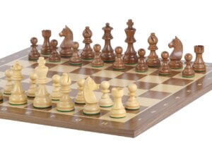 Tournament chess set No. 5 - 50mm board + German Knight 3.5" figures