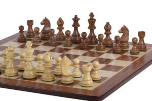 Tournament chess set No. 5 - 50mm board + German Knight 3.5" figures